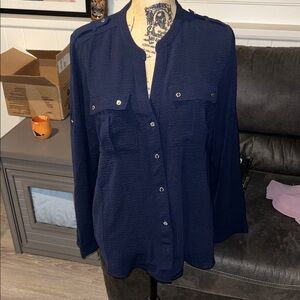 Calvin Klein Dark Blue Utility Jacket